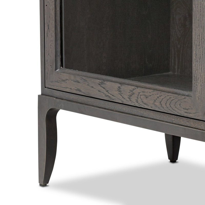 Alden Cabinet-Worn Black Oak