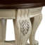 Table de bout ronde 22 po, table d'appoint en bois massif avec tablette, table de coin de salon facile à assembler-1527493643