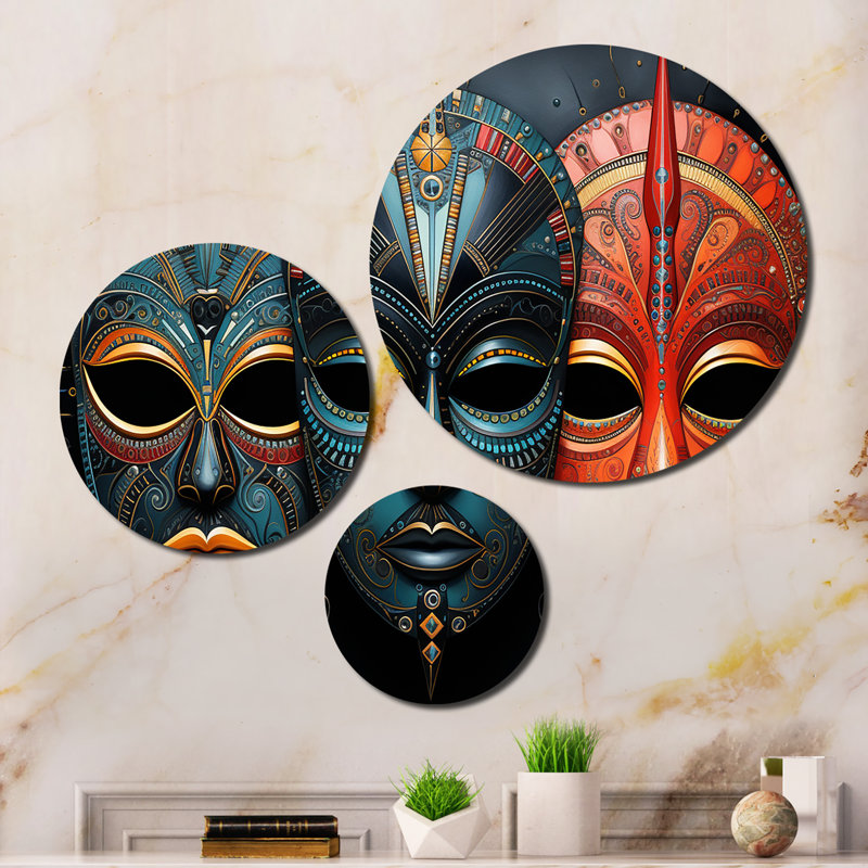 Abstract Wall Decor on Metal