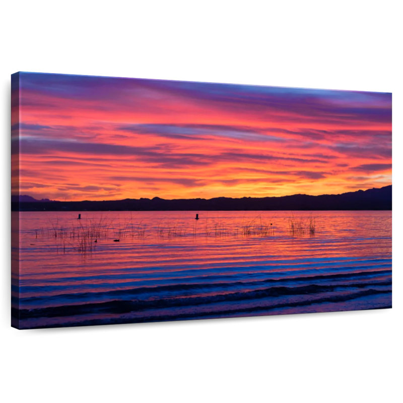 Coucher de soleil sur le lac Havasu, H 8 po x l 12 po