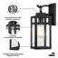 Matte Black Outdoor Wall Lantern-495770026