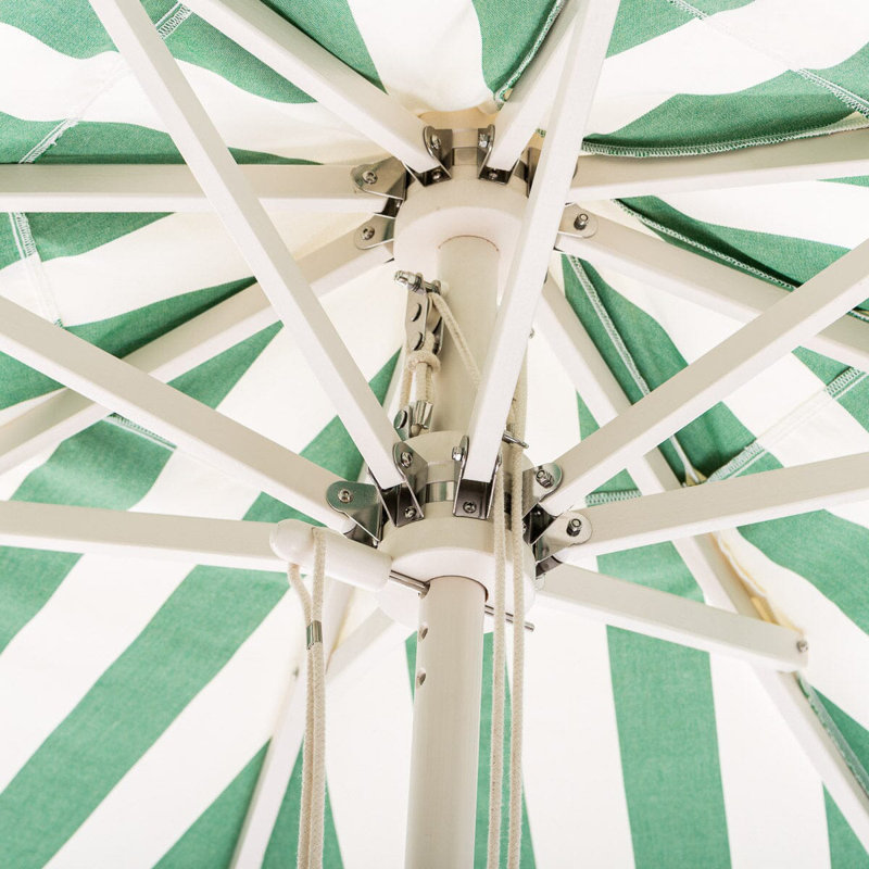 Market 84'' W Umbrella, Green/White