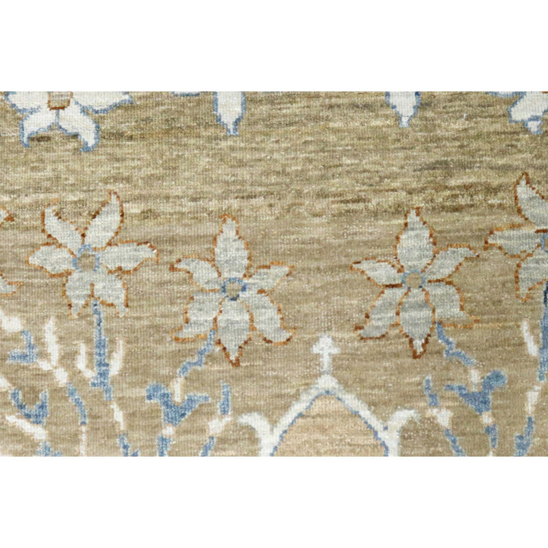 Handmade Wool Oriental Area Rug, Rectangle 6' x 9'