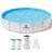 15ft x 42inch Round Above Ground Pool with Pump, Ladder