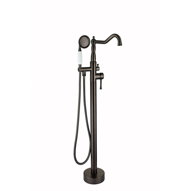 Freestanding Tub Filler with Diverter, Oil Rubbed Bronze