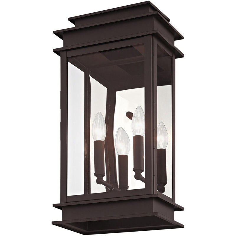Cortana Wall Light, 19" H x 9.5" W x 9.5" D, Bronze
