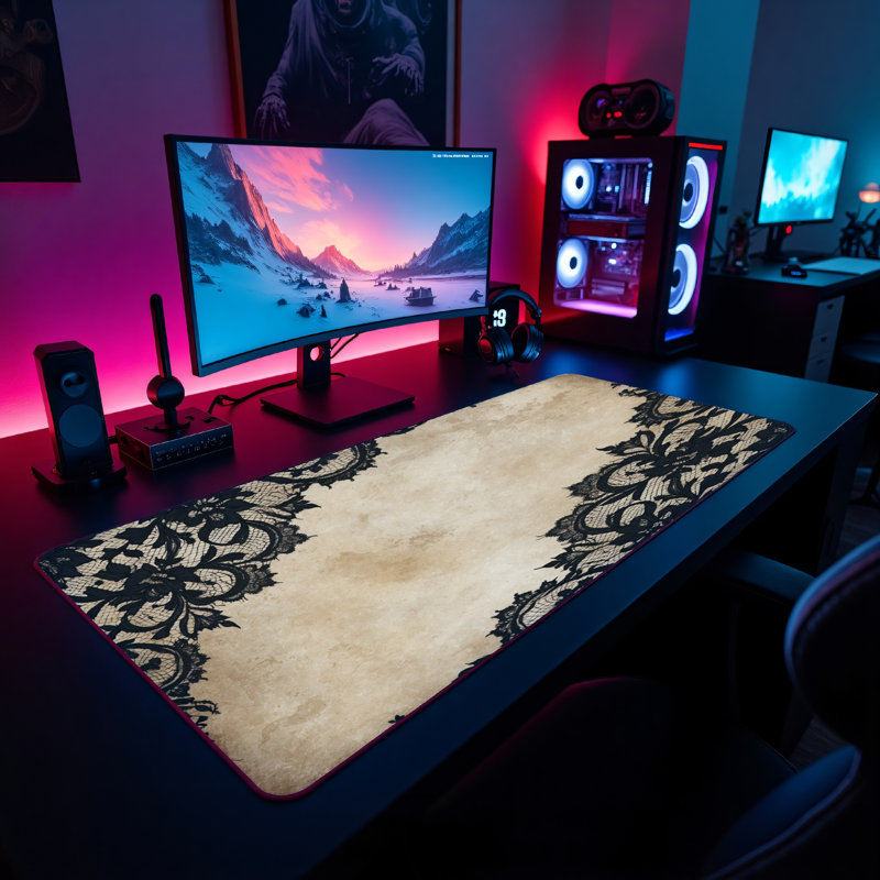 Polyester Desk Pad, 14.4x12.1