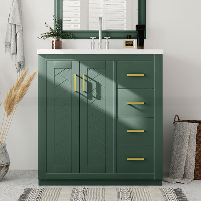 Meuble-lavabo 30 po avec lavabo en céramique