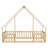 House-Shaped Floor Bed With Fence, Guardrails-1607430062-1607430051