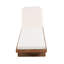 Chaise longue d'extérieur inclinable avec coussin
