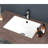 Beautiful Look Ceramic Rectangular Sink - 21X14, Undermount With Overflow Classy 21"X14", Included