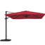Parasol carré en porte-à-faux 10 pi en rouge