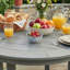 Table ronde d'extérieur 47,2 "avec trou pour parasol
