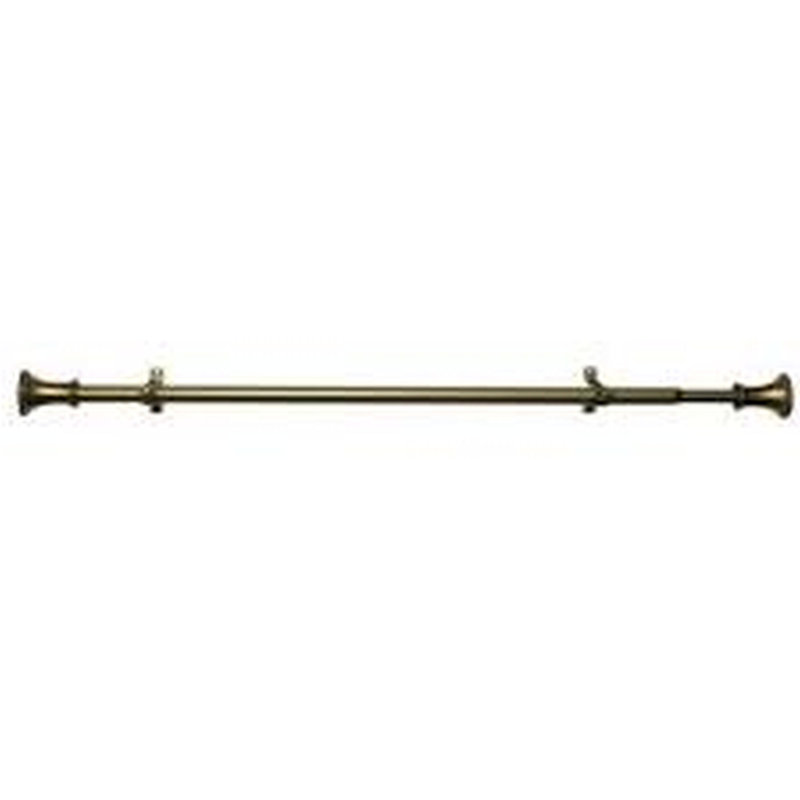 Tringle à rideaux simple métallique 1 po, 28" - 48"