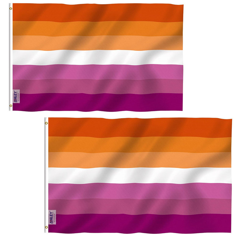 Drapeau Fly Pride 3 x 5 pi Sunset Pride - drapeaux Sunset Pride