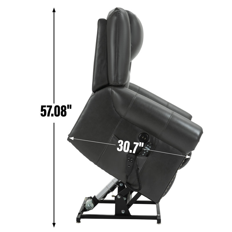 Fauteuil inclinable Priamo, Similicuir gris