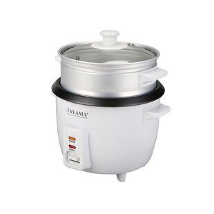 Tayama TSP-1000 10 qt. Multi-functional Stainless Steel Electric Stew Cooker with Ceramic Pot