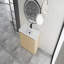 Meuble-lavabo autoportant de 36 pouces avec lavabo en céramique blanche et portes à fermeture en douceur, fabrication en contreplaqué durable