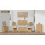 Commode de rangement 54 po avec 6 tiroirs, commode de rangement moderne avec poignées en métal-119892942