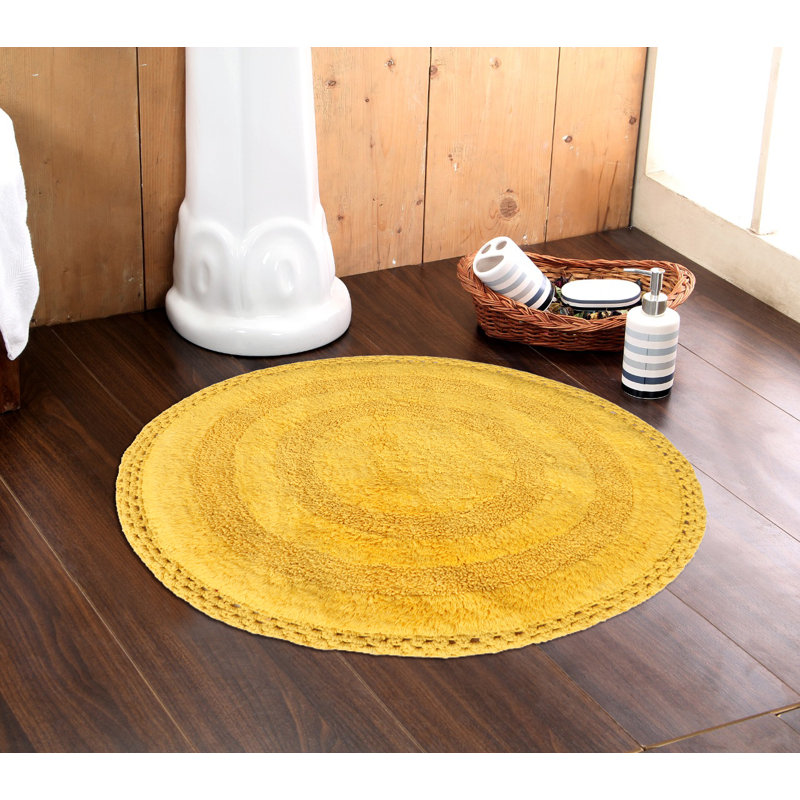 Tapis pour salle de bain Adiraica, Jaune