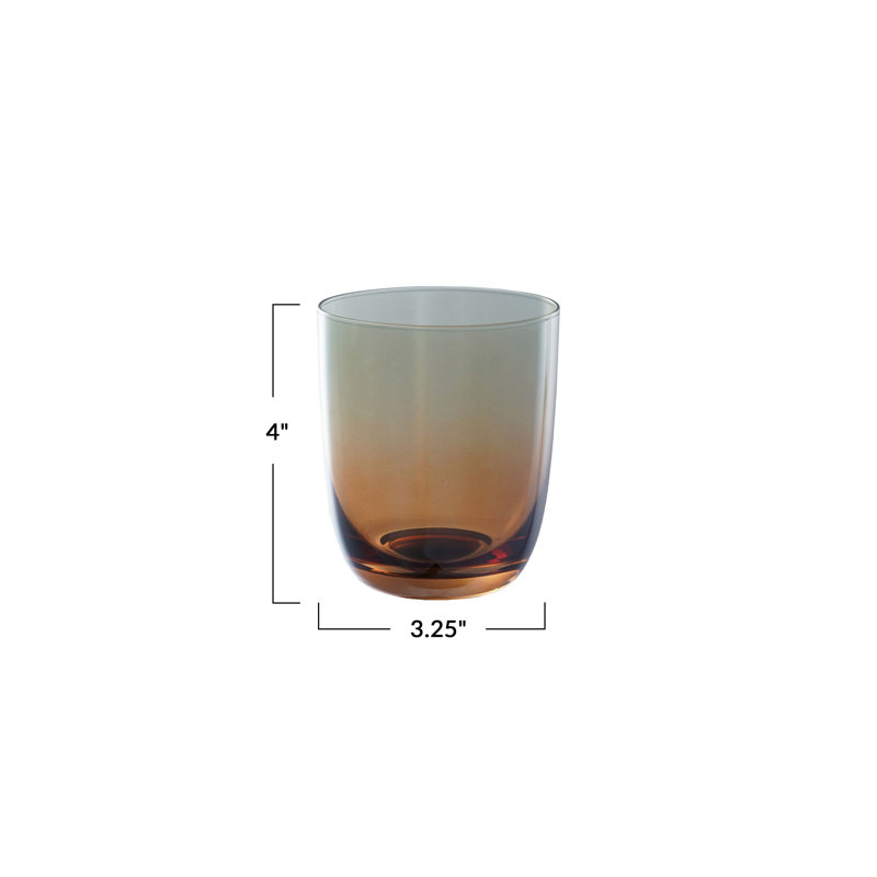 Verre à boire au fini irisé