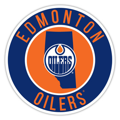 Oilers Bright Line - Cercle de 16 po avec état