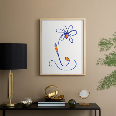 Wobbly Blooms II Framed Print - Solid Wood