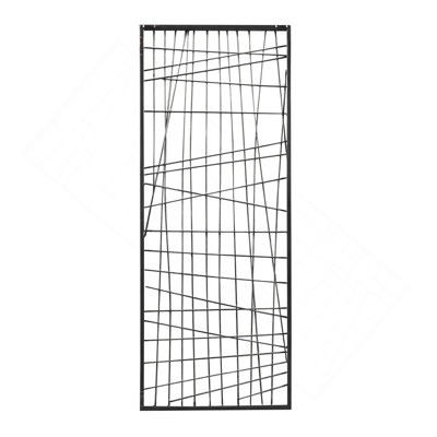 Distressed Black Metal Wall Decor