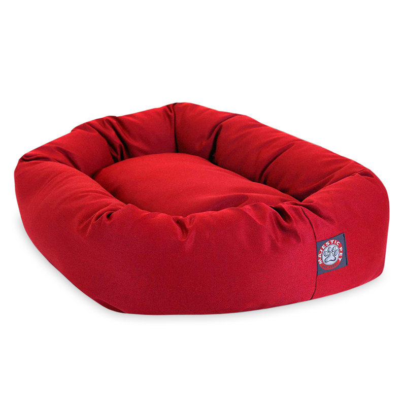 Oval Pet Bed, Small (19" W x 24" D x 7" H), Red