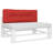 vidaXL Pallet Cushion Red Fabric (100% polyester)-1247360729-1259359721