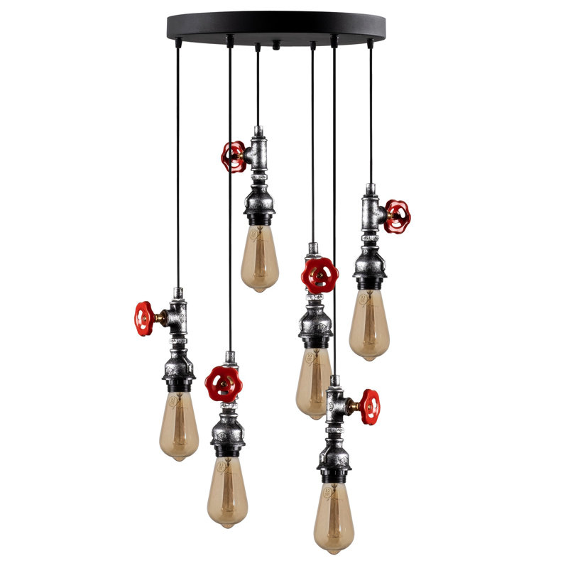 Luminaire suspendu grappe 6 lumières Fulcher