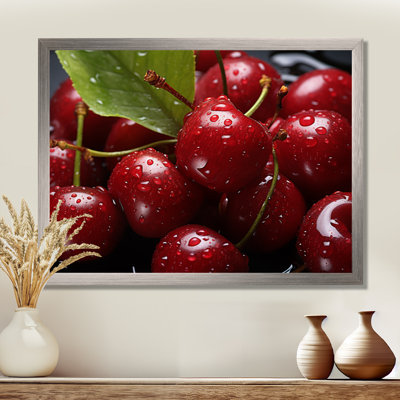 Cherry Macro Food - impressions sur toile cerise