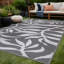 Tapis intérieur / extérieur gris / blanc Aldo-700921784