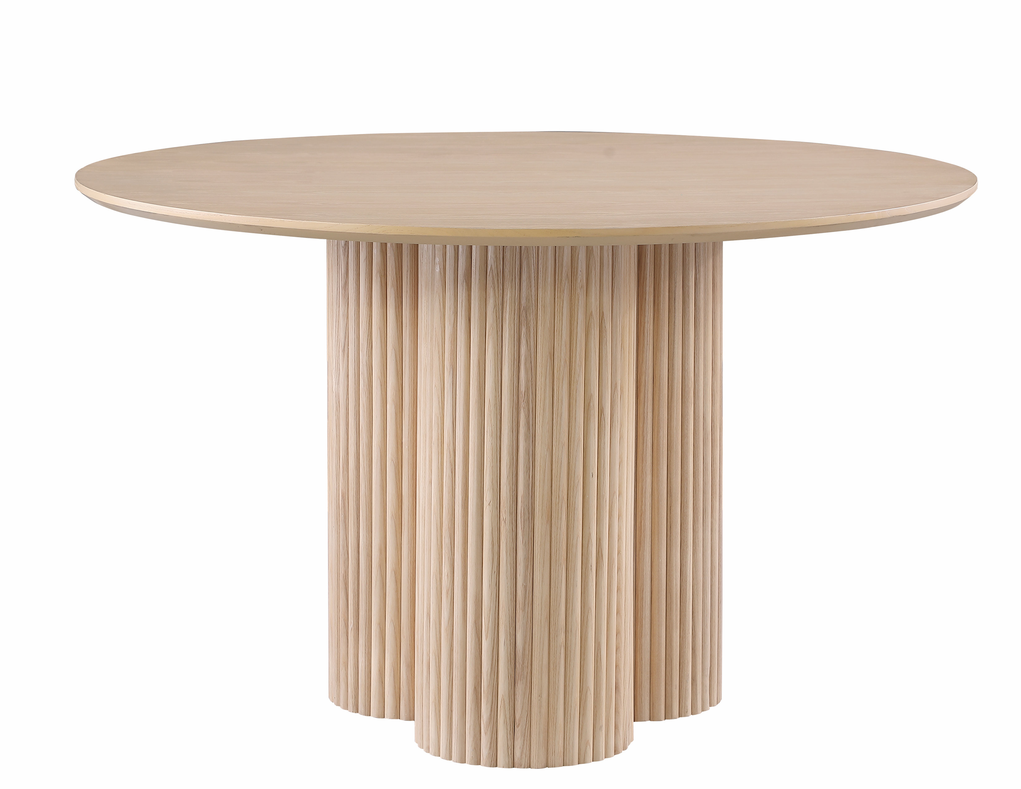 Latitude Run® 48 Inch Round Solid Wood Oak Dining Table | Wayfair