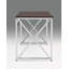 Bureau en MDF / chrome brun