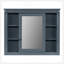 Meuble-lavabo de haute qualité de 36 po avec lavabo supérieur, armoire de rangement moderne, 2 portes à fermeture douce et 2 tiroirs, meuble-lavabo simple-111837231