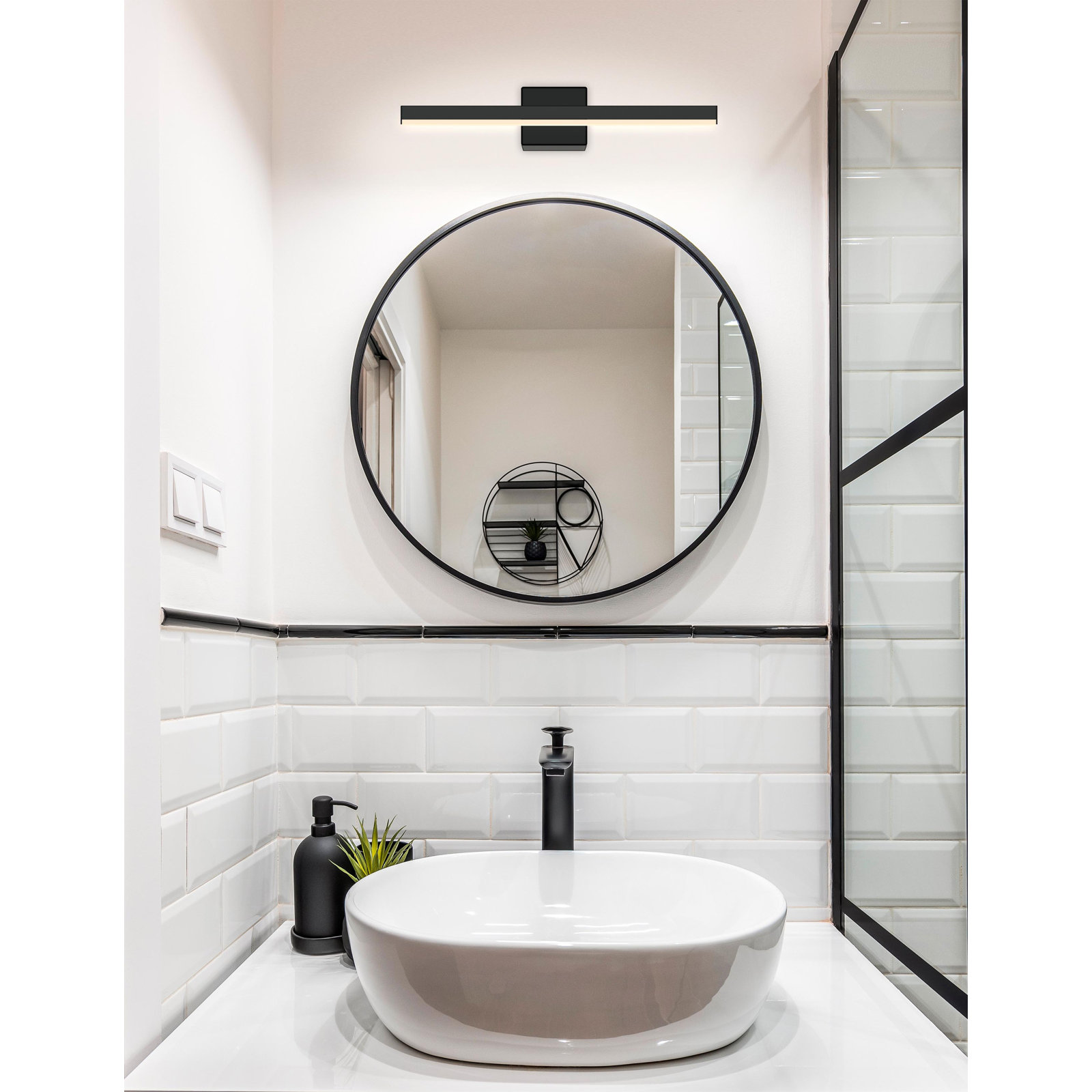 Loriana Single Dimmable LED Bath Bar