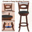 Tabouret de bar et de comptoir pivotant-1728796482