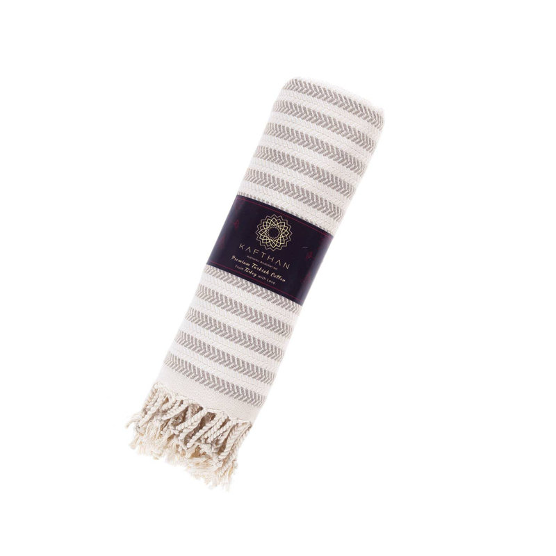 Serviette de bain Kafthan Calista, Gris