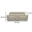 Causeuse inclinable manuelle Cobe, 41 po, console centrale, cuir fleur-101759049