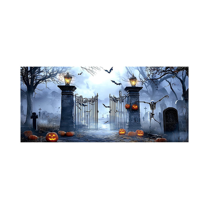 Toile suspendue Halloween, A,B,C,D