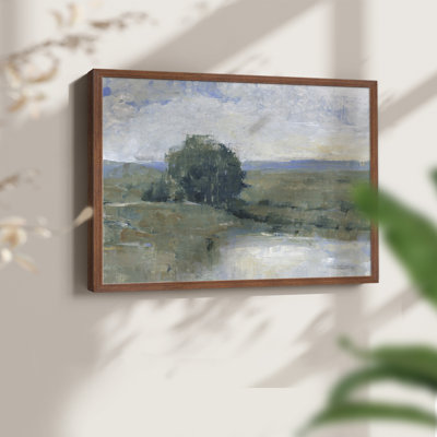 Riverbank Impression I -Framed Print - Restickable
