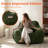 Oversize Compression Bean Bag Chairs For Adults With Pillow and Pocket ,Green-1084838467