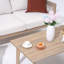 Ensemble de canapés d'extérieur Clorie 4 pièces en bois massif avec coussins-823425787