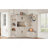 Multifunctional Left-Right Combination Hall Cabinet (Can Be Used Separately) With Storage And 4 Hooks, Storage Cabinet/ Hall Tree 2 In 1 For Living Room, Kitchen And Hallway-298050041