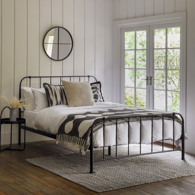 Amardev Bed, Black, Kingsize (5')