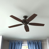 Newsome 52" 5 - Blade Traditional Indoor Ceiling Fan with Pull Chain
