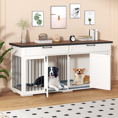 Double Dog Crate Furniture