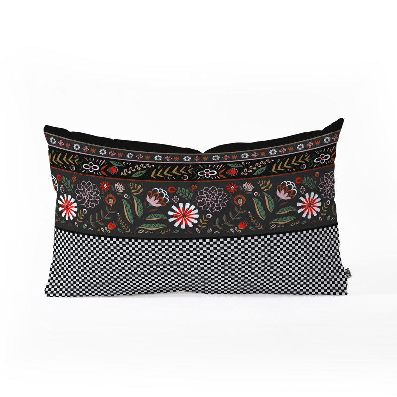 Coussin lombaire à rayures florales phuapradit pimlada