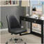 Chaise de bureau réglable grise et chromée